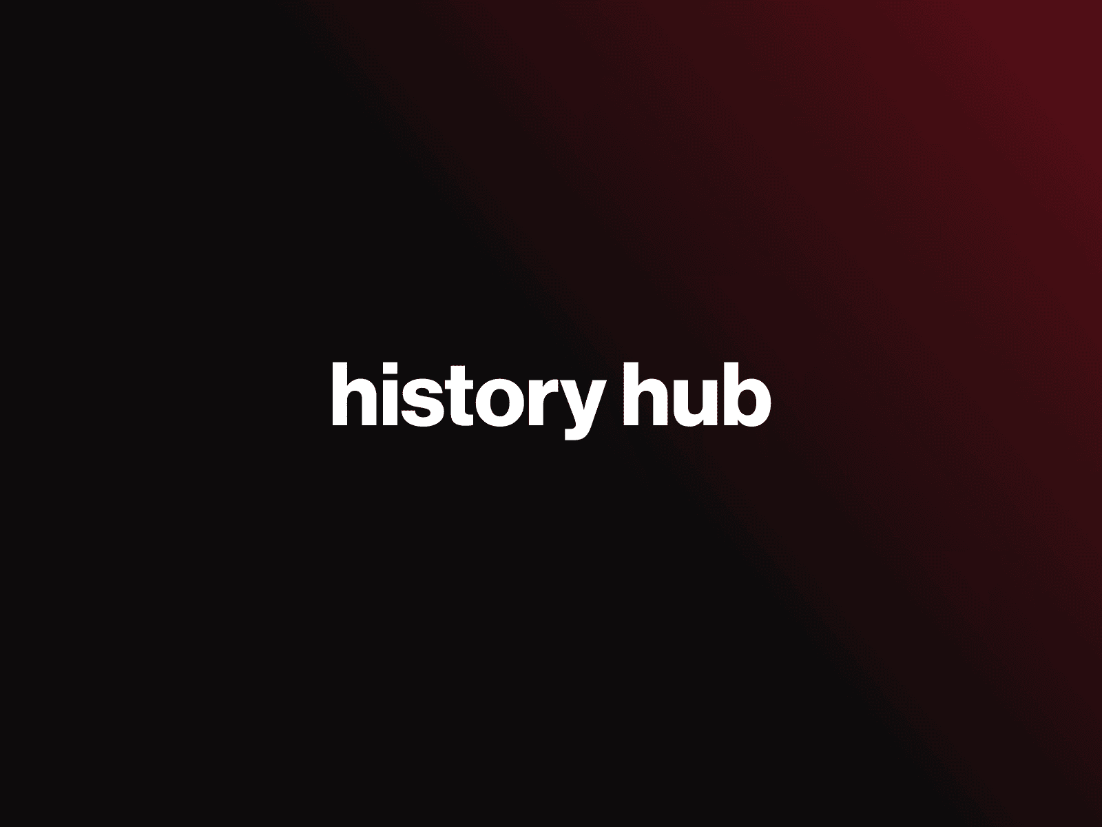 Обложка проекта History hub